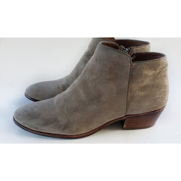 Sam Edelman Shoes - Sam Edelman Petty Taupe Suede Ankle Booties 9.5M
